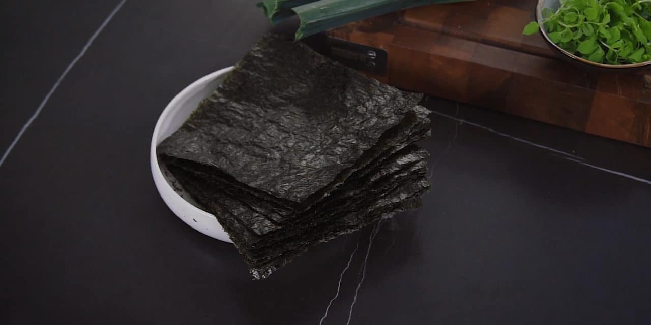 Nori algae: Chef Orieux’s touch