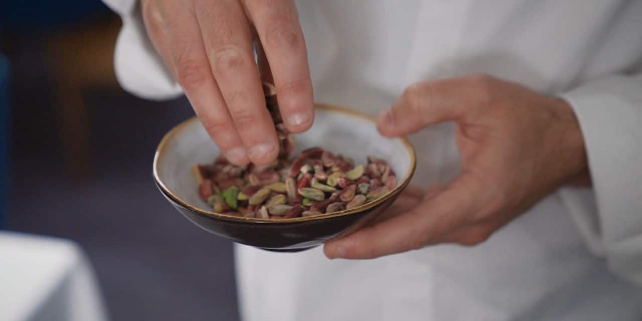 Pistachios: Chef Orieux’s touch