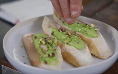 Pistou de salicornes et pistaches de Gaël Orieux