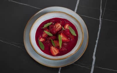 Nage fraise & betterave de Gaël Orieux