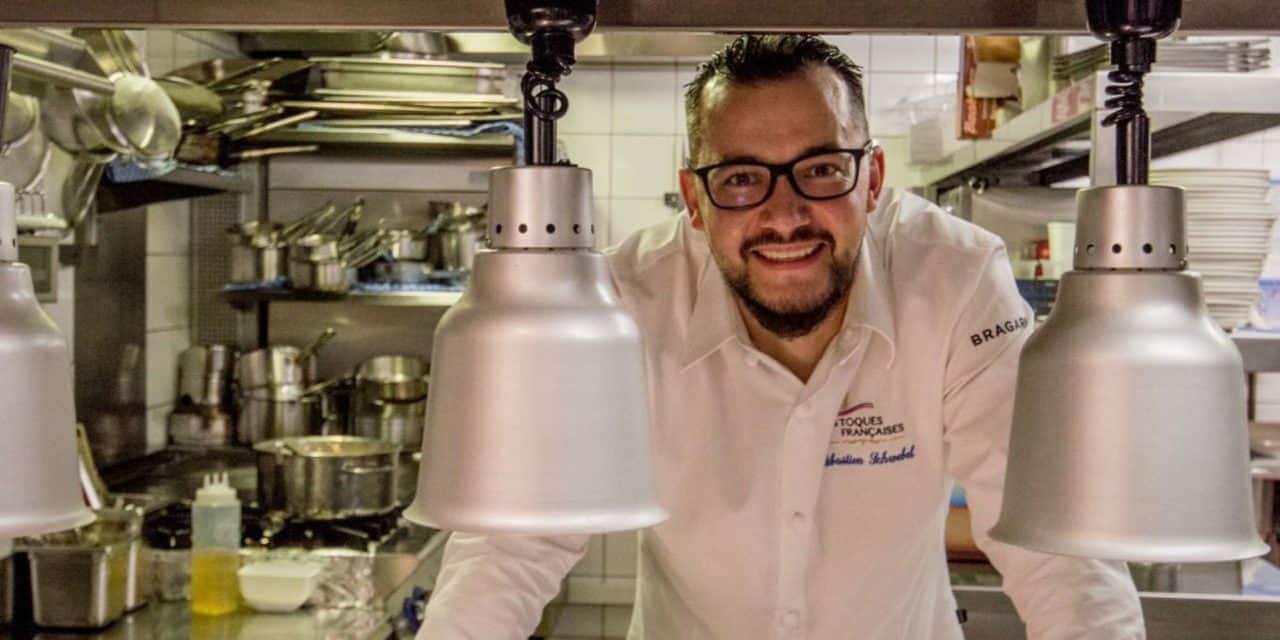 The Chef Sébastien Schwebel of the Rotary Mgallery hotel restaurant