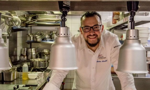 The Chef Sébastien Schwebel of the Rotary Mgallery hotel restaurant